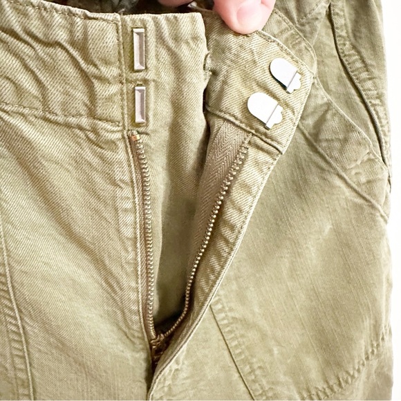 J Crew Olive Comfort 100% Lyocell Cropped / Ankle Pants Size 4 - Picture 5 of 8